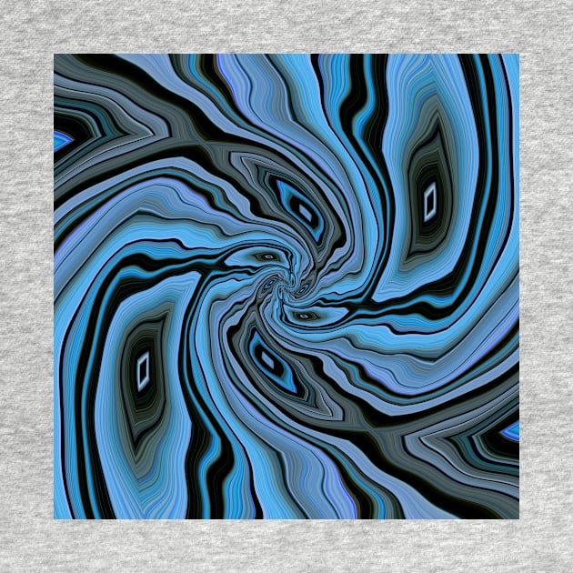 shades of turquoise blue spiral in square format by mister-john